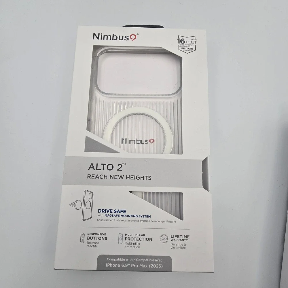 Set of 3 Nimbus9 Alto 2 iPhone 16 Pro Max Case MagSafe NEW Purple Blue Clear